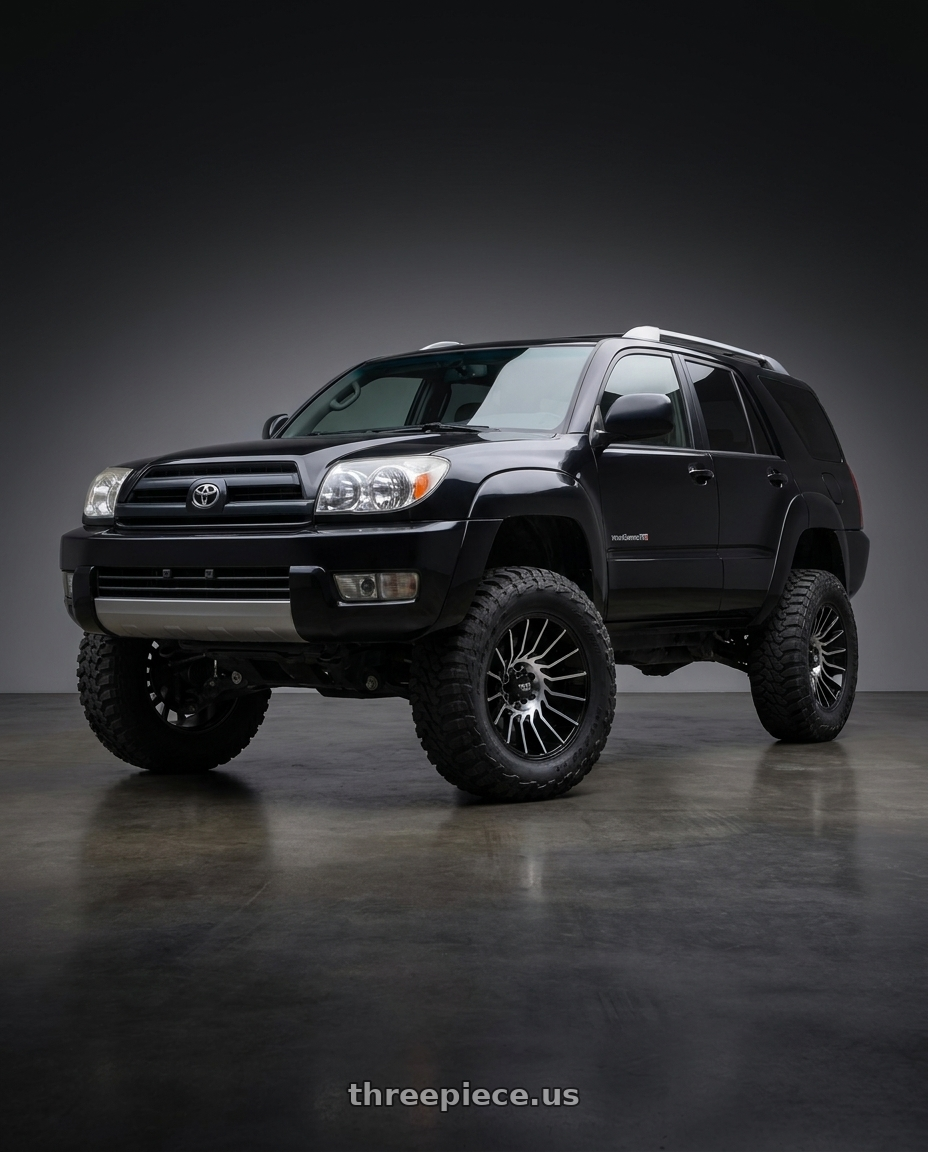 2004 TOYOTA 4RUNNER with Moto Metal MO807 6X139.7 20X10 -18 GLOSS BLACK MACHINED wheels