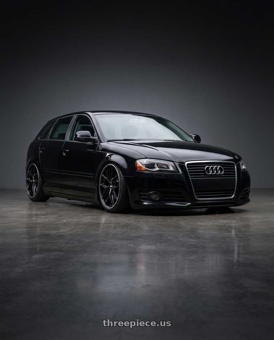 2012 Audi A3 8P fitted with BBS CC-R 5x112 19x9.5+42 Satin Black $550 wheels