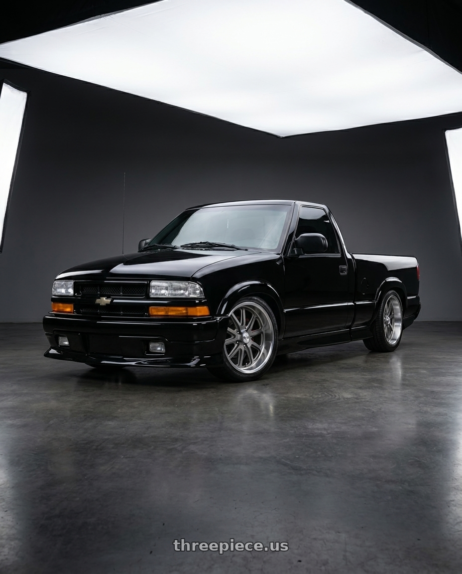 1998 chevrolet s10 extreme with US Mag 1PC U111 RAMBLER 5X127 20X10.5 +20 MATTE GUN METAL MACHINED wheels