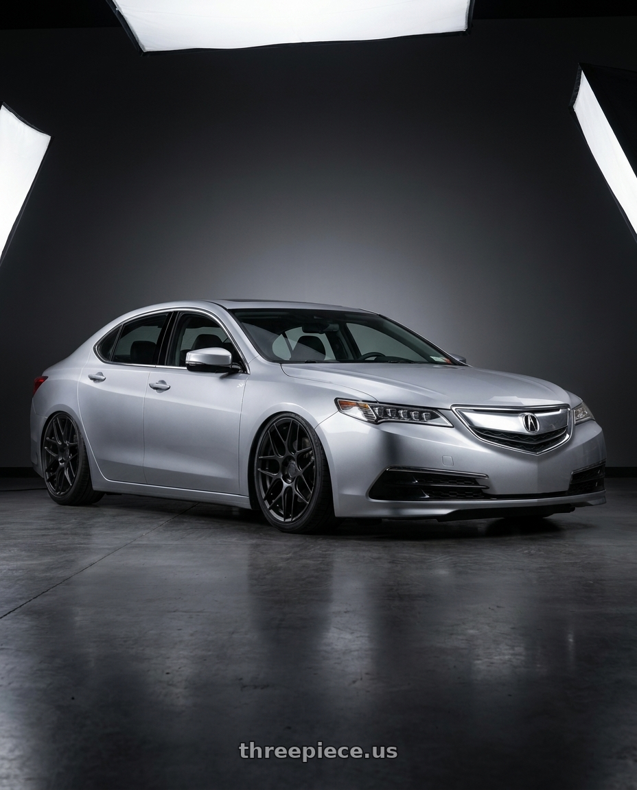 2019 Acura TLX with Aodhan AFF2 5x114.3 19x9.5+35 Matte Black wheels
