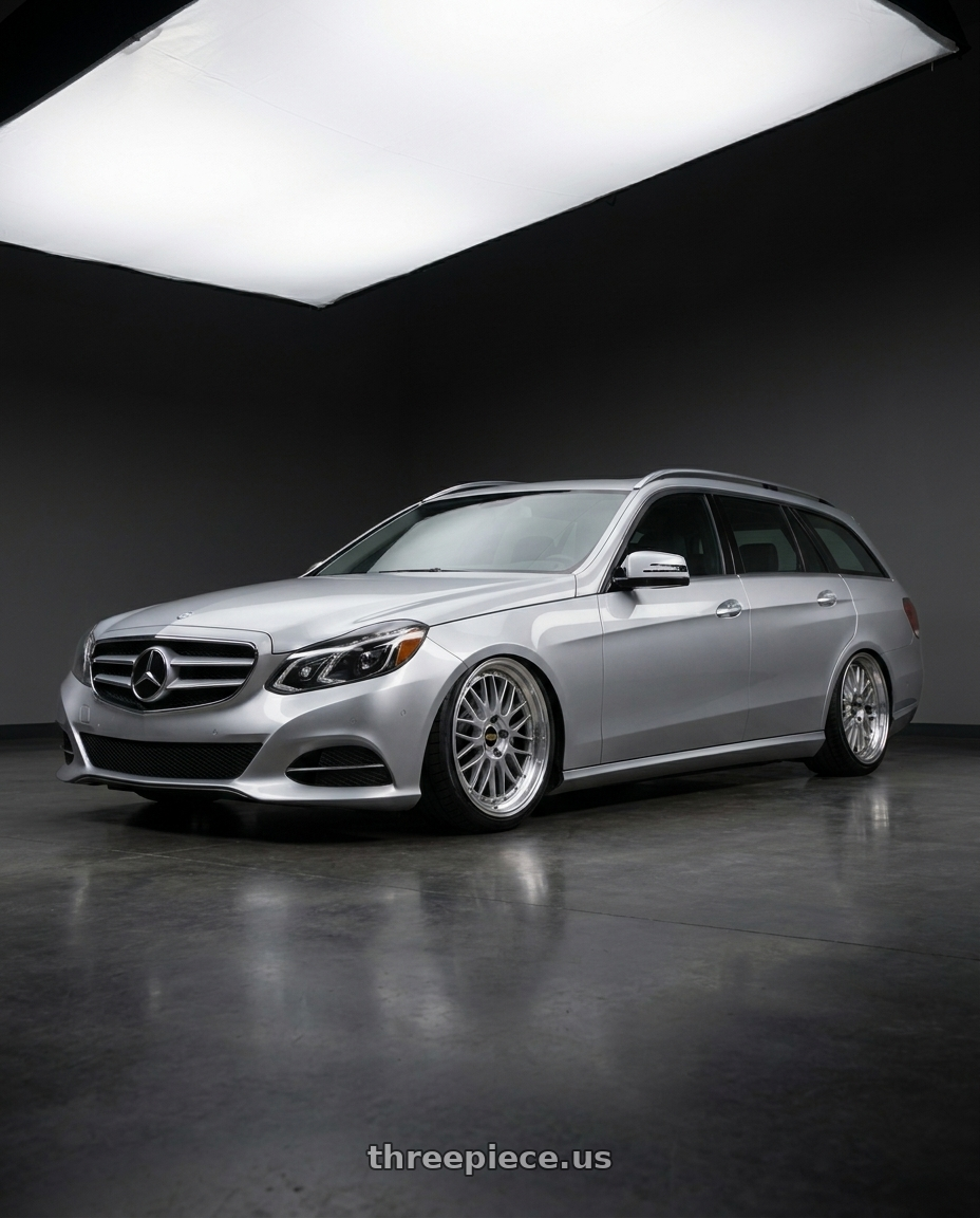 2013 S212 e300 with BBS LM 5x112 19x9.5+32 Diamond Silver wheels