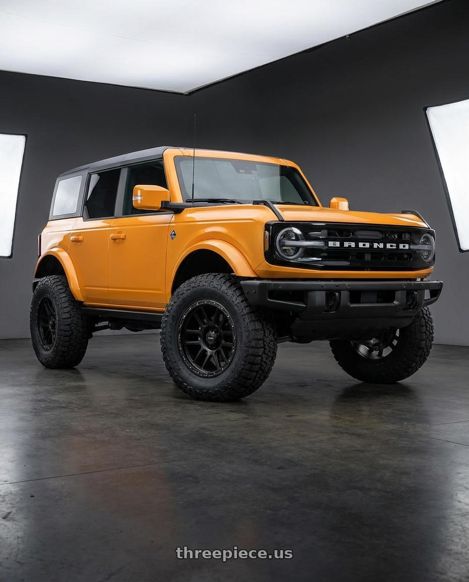 2024 Ford Bronco with Vision Off-Road 111 Nemesis 6x139.7 20x9+0 Matte Black wheels