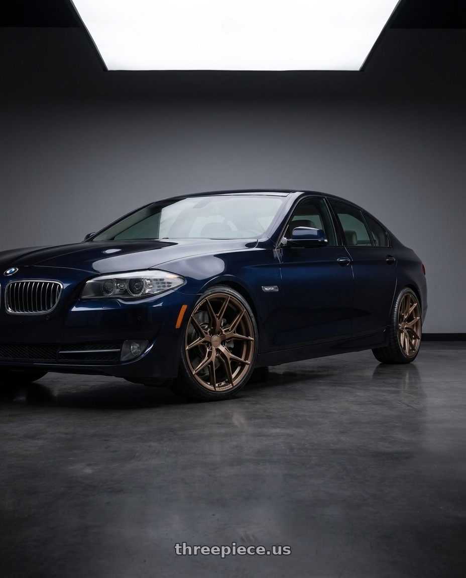 2012 BMW 535i with VOSSEN HF6-4 6X135 20x9.5 +15 TERRA BRONZE wheels