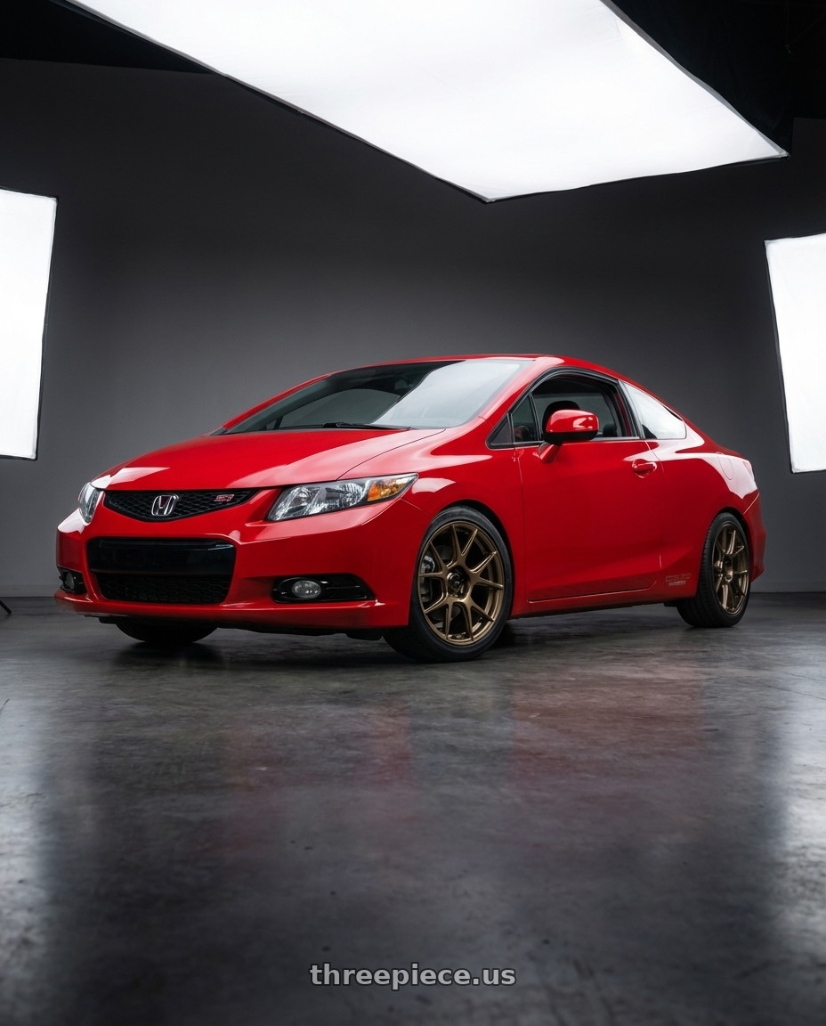 2015 Honda Civic Si with Konig Ampliform 5x114.3 17x9+40 Gloss Bronze wheels