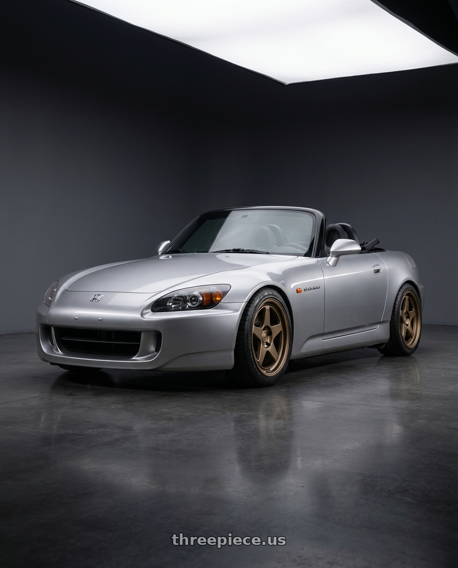 2009 Honda S2000 with Kansei K12B KNP 5x114.3 17x9.5 12 Bronze wheels