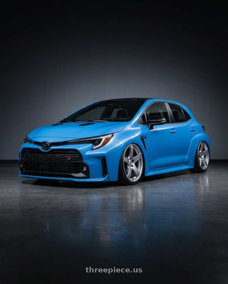 2024 Toyota GR Corolla with Ssr Gtv01 5x114.3 18x8+35  GLARE SILVER wheels