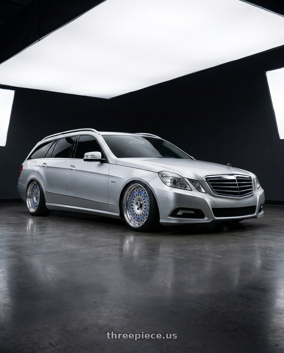 2010 Benz s212 with FORMULA AERO MESH 5X100 18X8.5+35 MD Disk Titan Silver wheels
