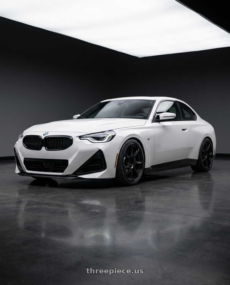 2024 BMW 2 Series G42 with Advan RGIII 5x112 19x8.5+45 Gloss Black wheels