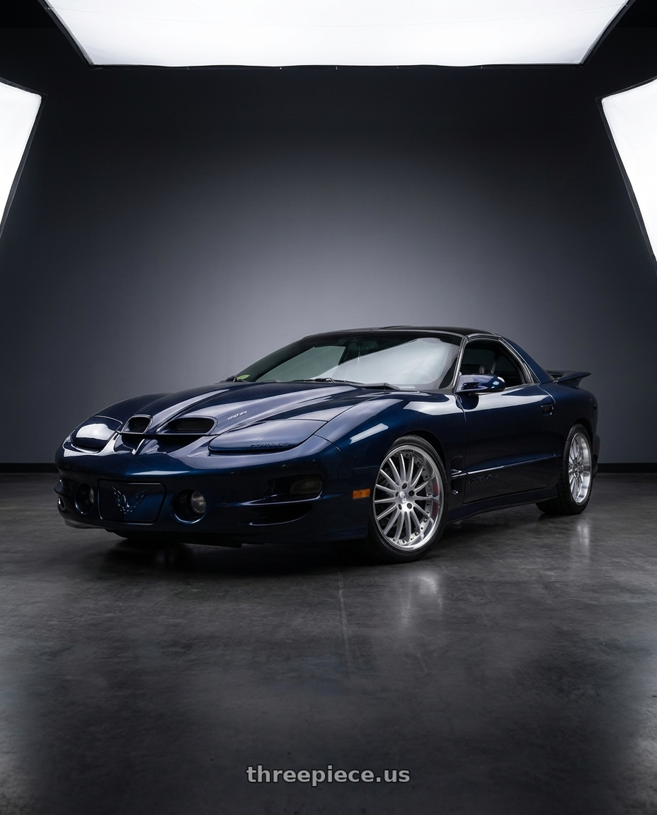 1999 pontiac trans am with Coventry WHITLEY 5X120.65 18X8.5 +30 HYPER SILVER W/ MIRROR CUT LIP wheels