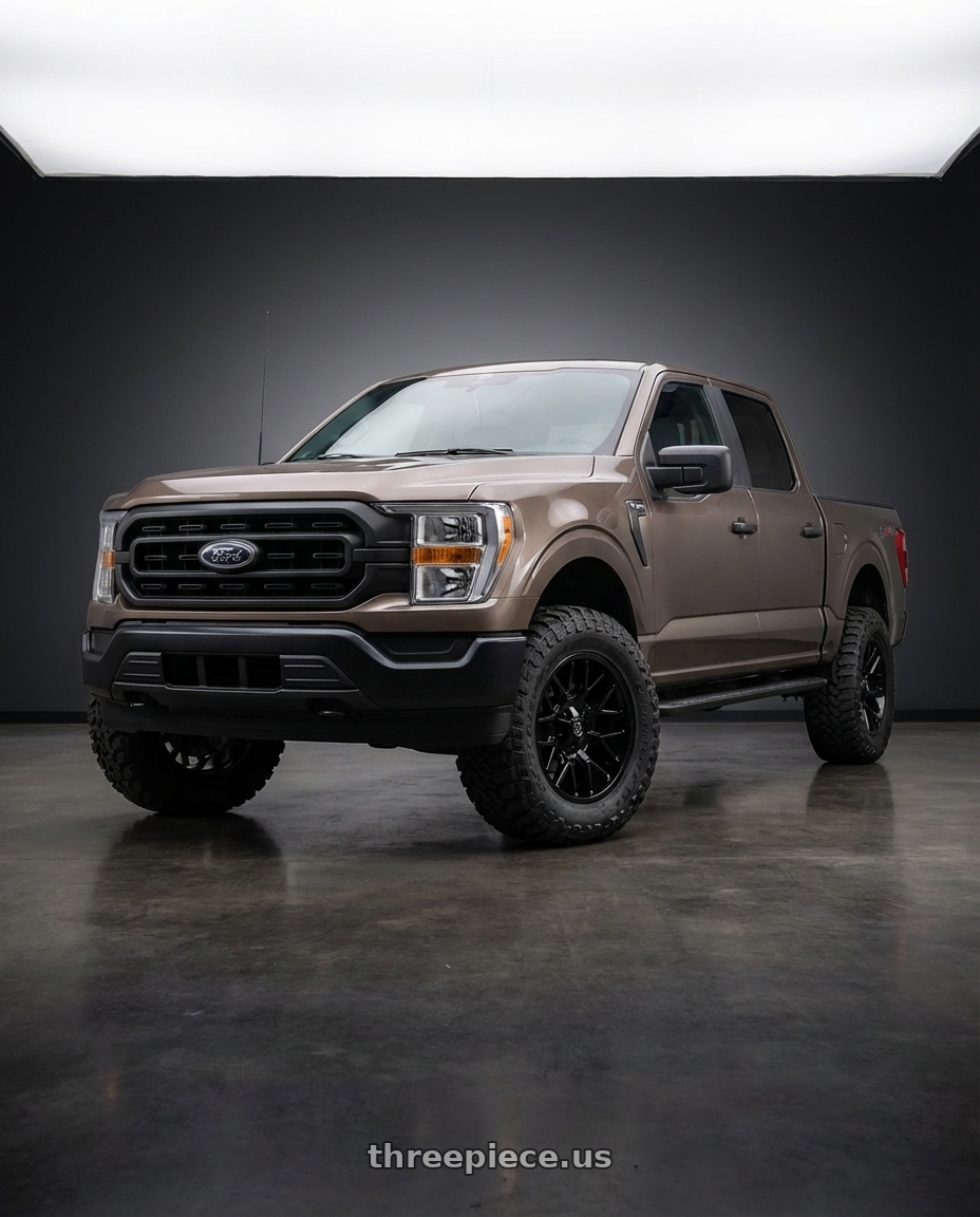 2013 Ford F-150 with Gear Off Road 768B 6X135/6x139.7 20x9 +0 Gloss Black wheels