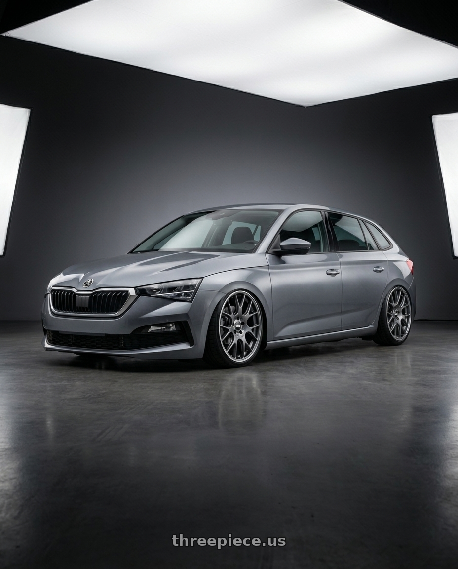 2023 Skoda scala with BBS CH-R 5x114.3 20x8.5 +38 Satin Titanium Polished Rim Protector wheels