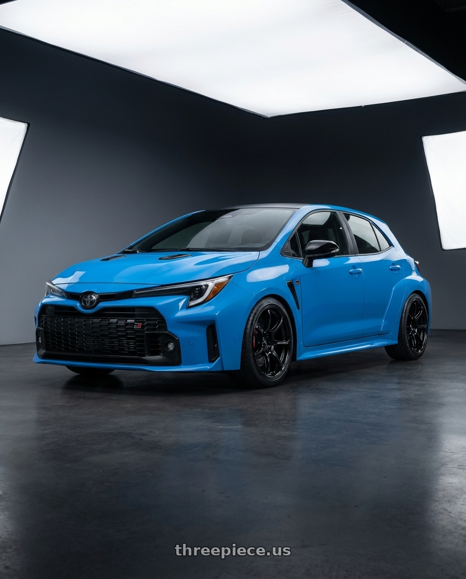 2024 Toyota GR Corolla with Advan RGIII 5x114.3 18x8.5+31 Gloss Black wheels