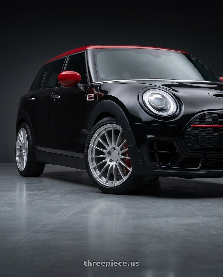 2019 MINI CLUBMAN JCW LCI with Enkei RS05-RR 5x114.3 18x11+16 Sparkle Silver wheels