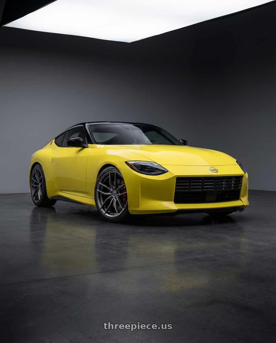 2024 Nissan Z with Niche 1PC M204 VOSSO 5X114.3 19X8.5 +45 MATTE ANTHRACITE wheels