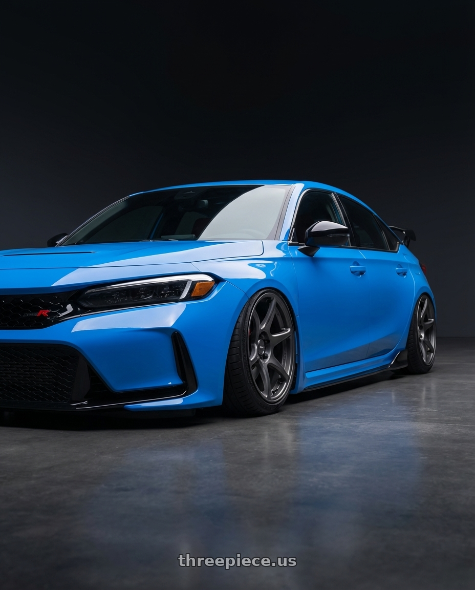 2020 Honda Civic Type R with Kansei K11G Tandem 5X120 19x9.5 22 Gunmetal wheels