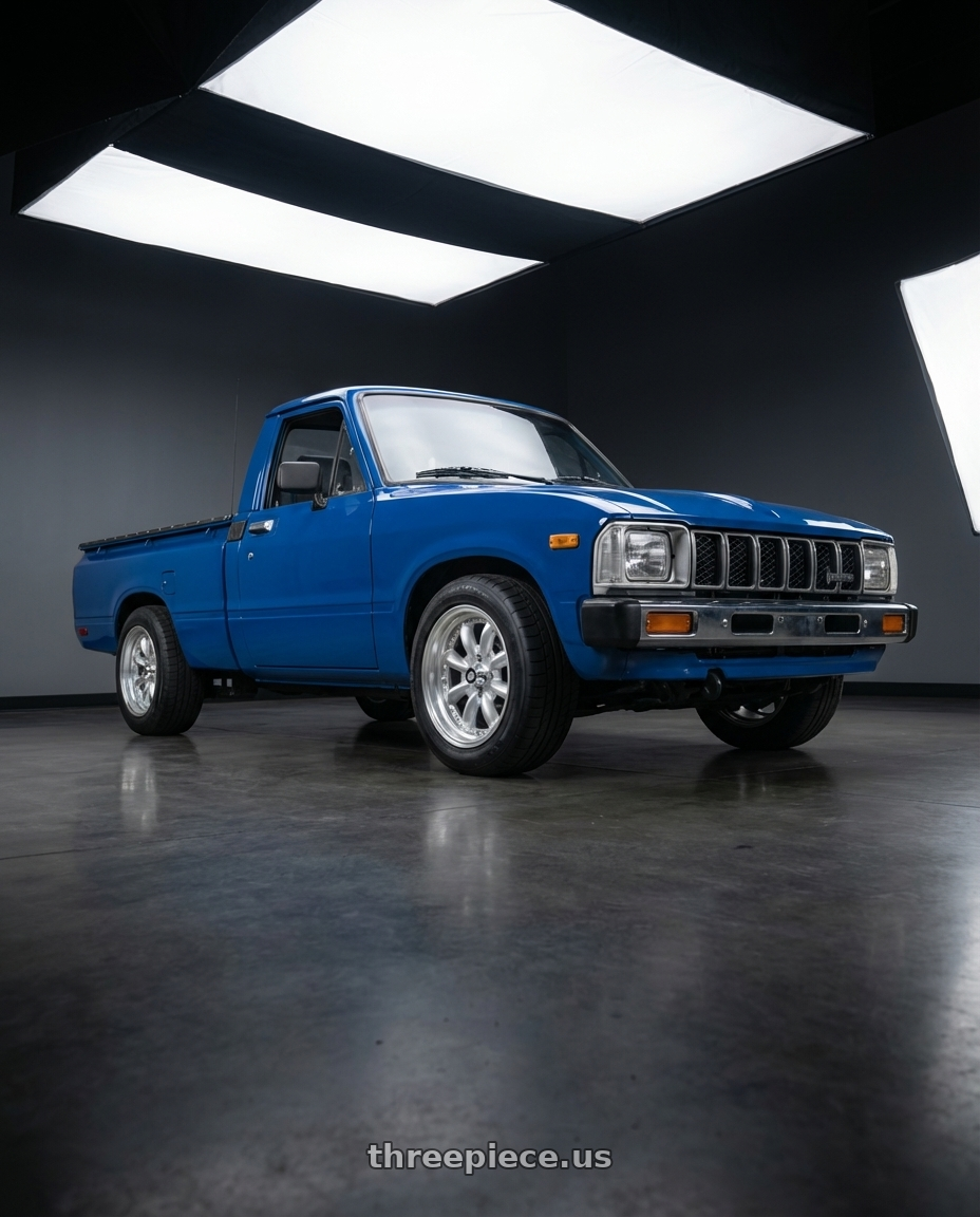 1984 Toyota pickup  with Enkei Compe 4x100 16x7+38 Silver wheels