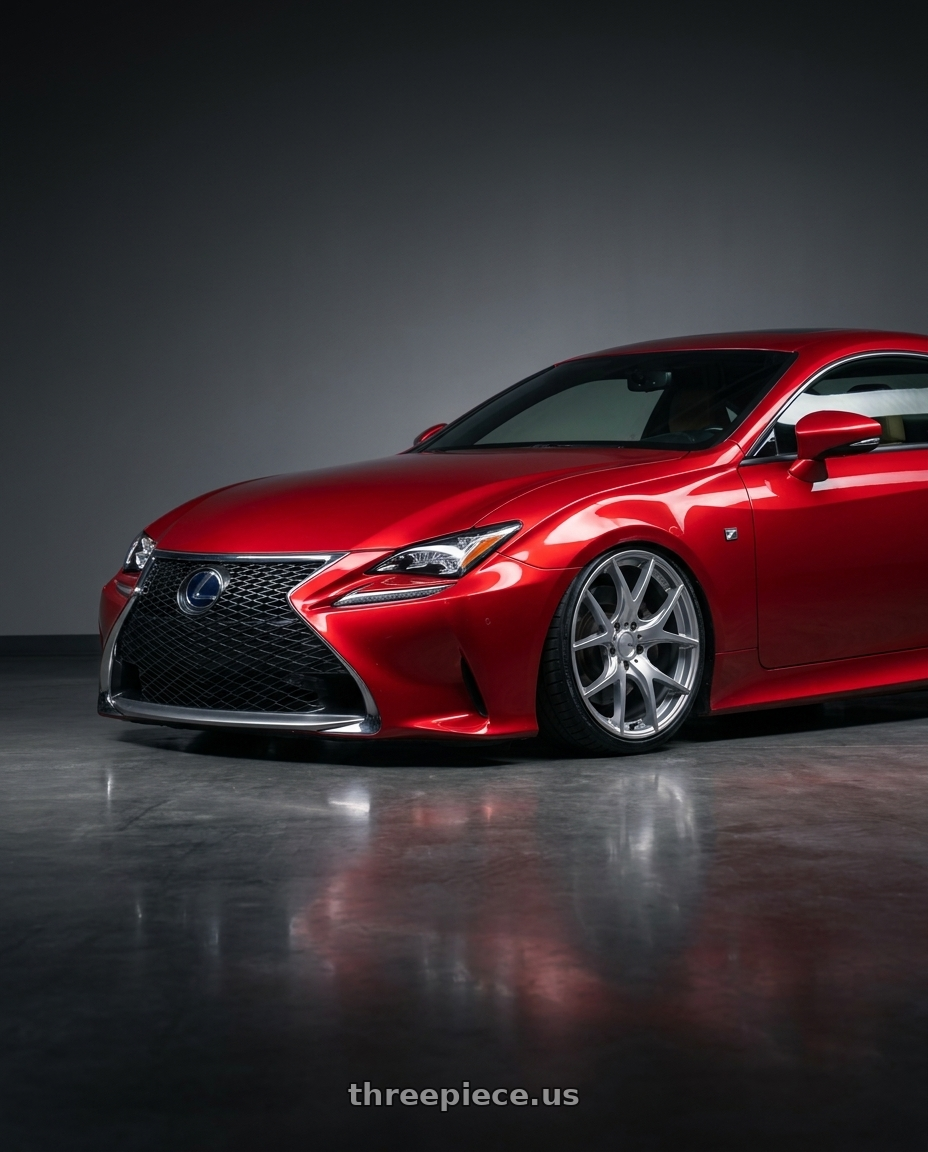 2018 Lexus RC F with Ssr Gtv03 5x114.3 19x8.5+38  GLARE SILVER wheels