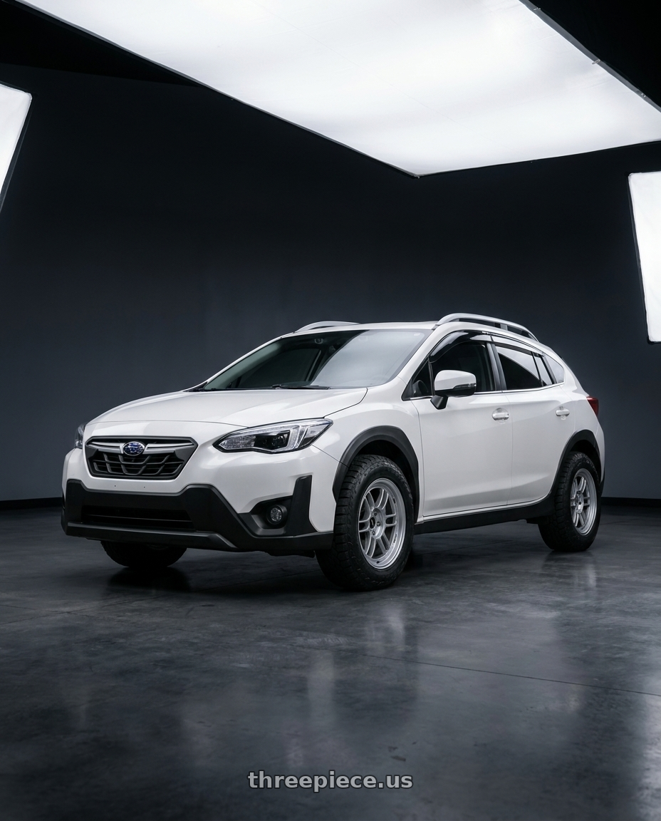 2022 SUBARU XV with Enkei RPF1 5x114.3 16x8+38  Silver wheels