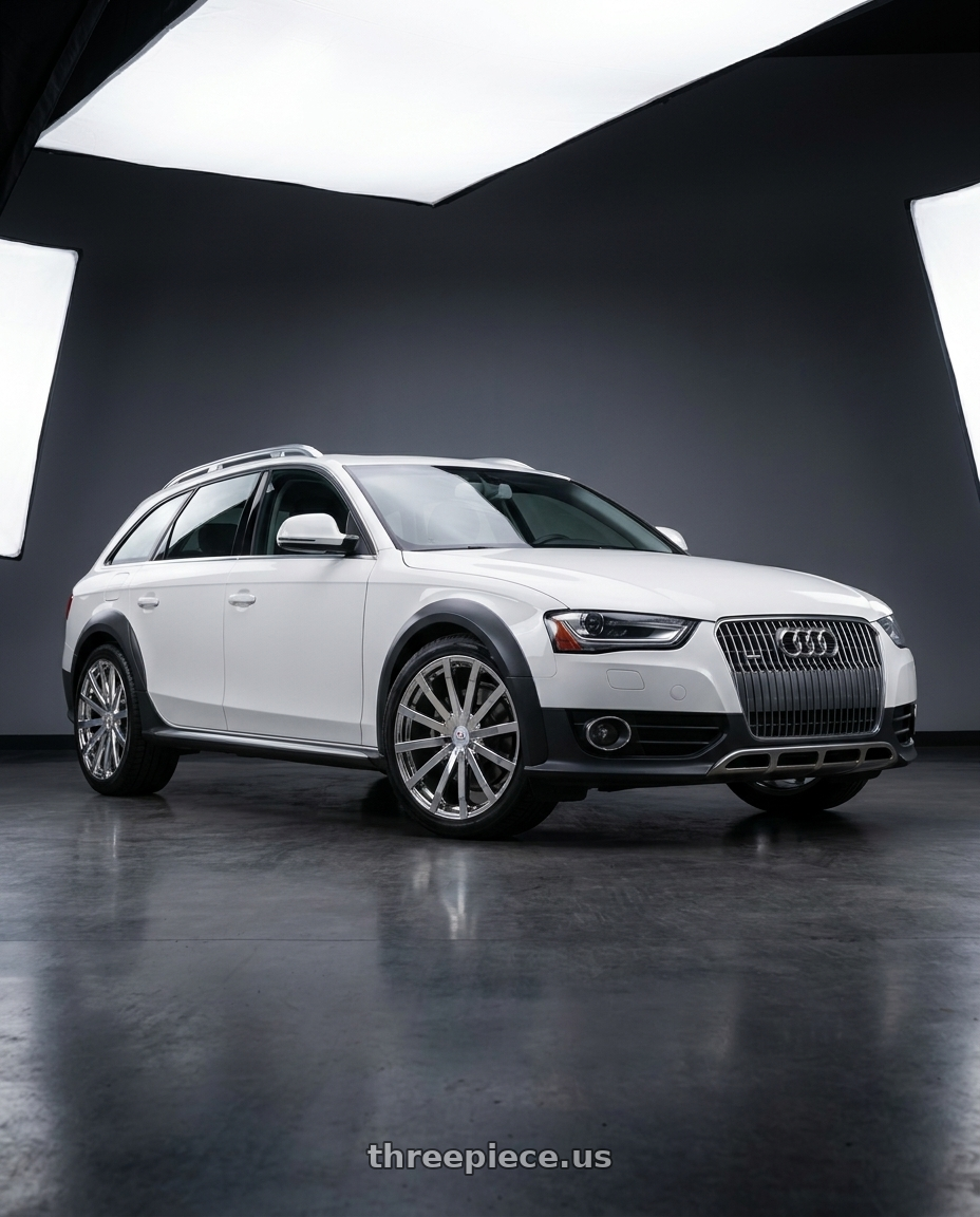 2013 Audi Allroad  with Cavallo CLV-52 5x112/5x114.3 18x8 +35 Nano Chrome wheels