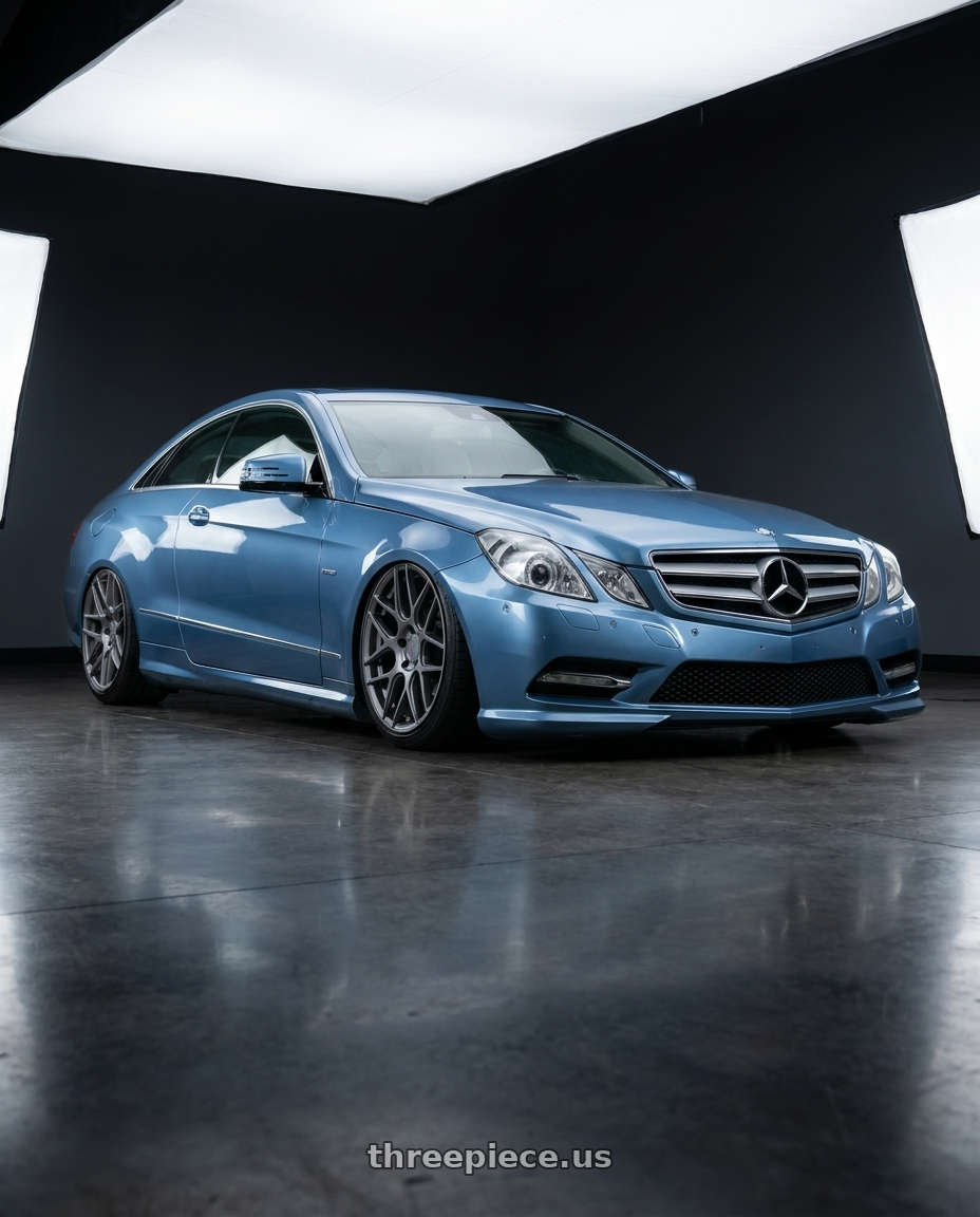 2014 Mercedes-Benz E-Class Coupe C207 with Aodhan AFF2 5x112 20x9+30 Matte Gray wheels