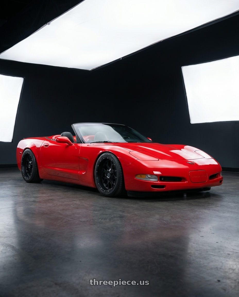 2002 Chevy Corvette with FULL THROTTLE FT0151 5x135/5x139.7 17x9-12 SATIN BLACK wheels