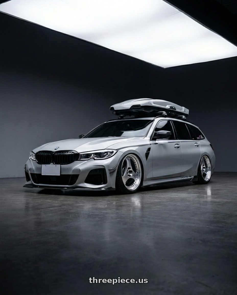 2021 BMW G21 with Advan Racing ONI2 PROGRESSIVE 5x114.3 20x11.0 +05 MACHINING & DIAMOND CUT wheels