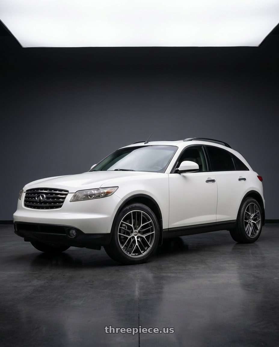 2004 Infiniti FX35 AWD with BBS CC-R 5x114.3 19x8.5+30 Graphite w/ Diamond Cut Face wheels