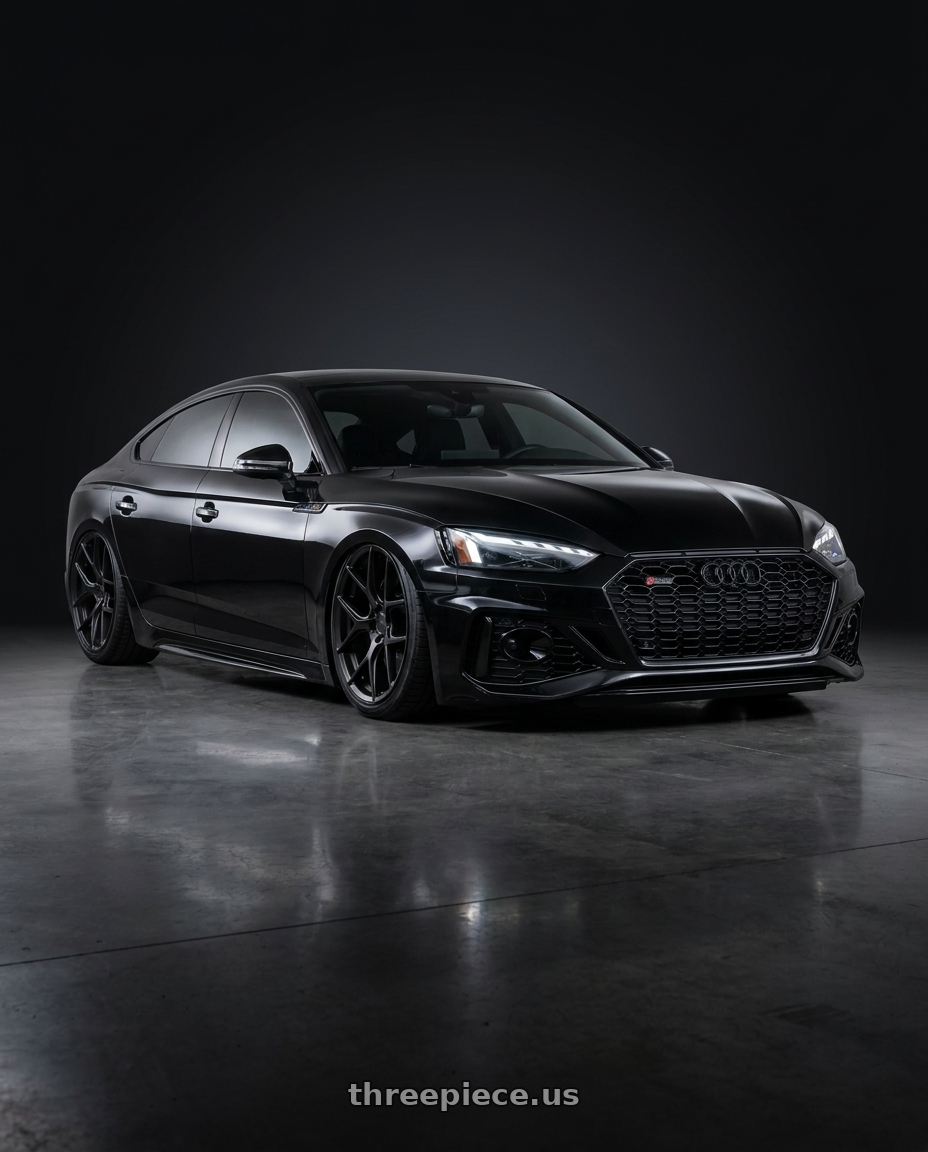 2022 Audi RS5 with Aodhan AFF2 5x112 20x10.5+35 Matte Black wheels