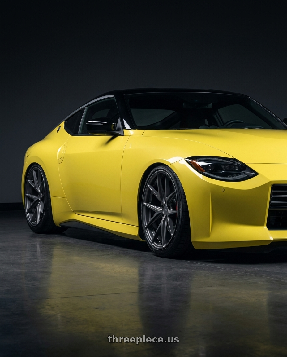 2024 Nissan Z with Niche 1PC M116 MISANO 5X114.3 19X8.5 +45 MATTE GUN METAL wheels