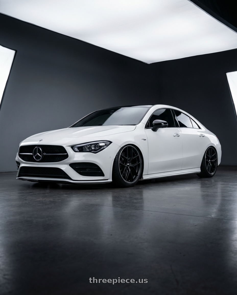2023 Mercedes-Benz CLA C118 with BBS CC-R 5x112 19x9.5+46 Satin Black wheels