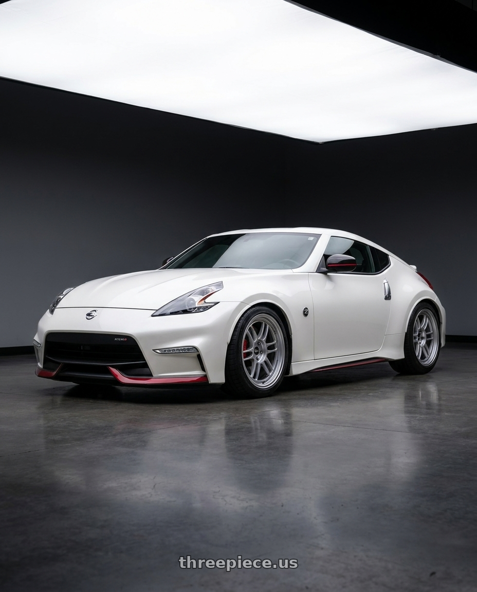 2020 Nissan 370Z Sport Touring with Enkei RPF1 5x114.3 18x9.5+15 Silver wheels