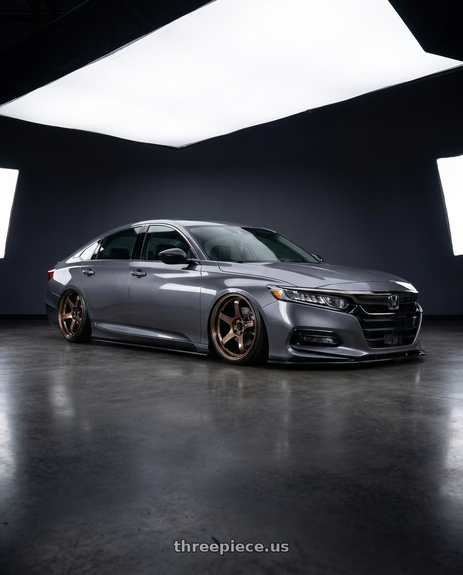2019 Honda accord with Advan Racing GT BEYOND 5x120 19x9.5 +22 RACING COPPER BRONZE wheels