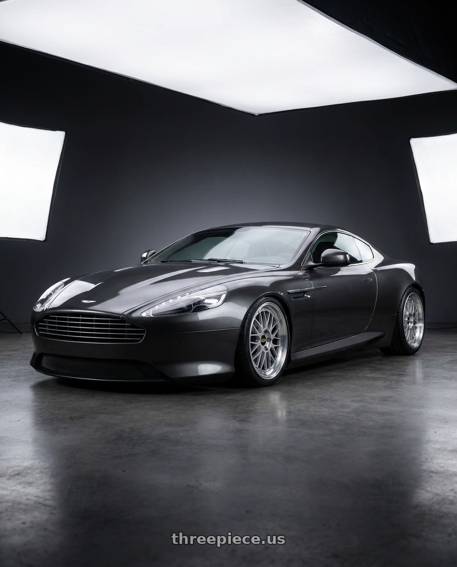 2011 Aston Martin Virage Dark with BBS LM 5x114.3 17x7.5+38 Diamond Silver wheels