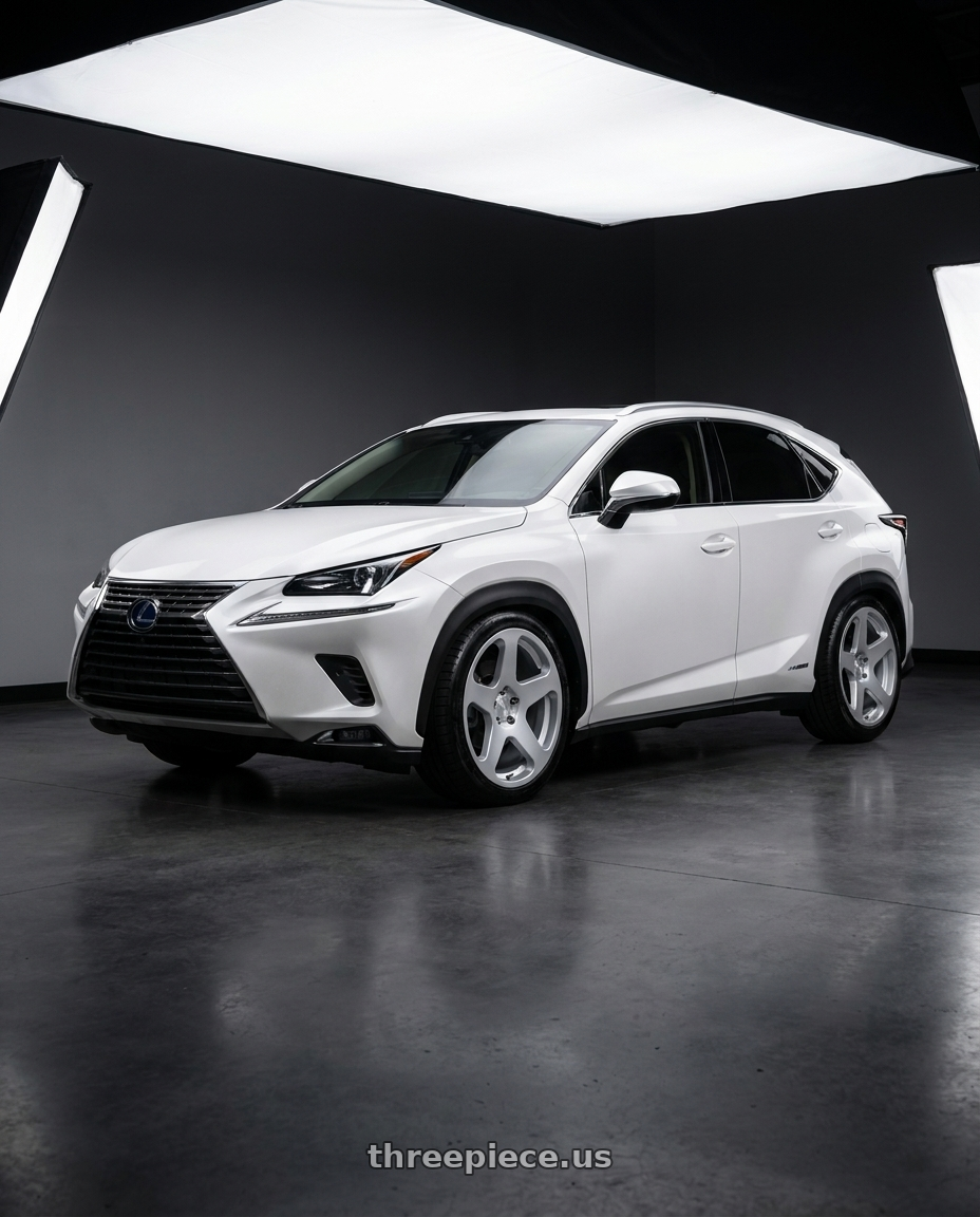 2019 Lexus NX with Rotiform RC200 NUE 5X120 20x10 +40 GLOSS SILVER wheels