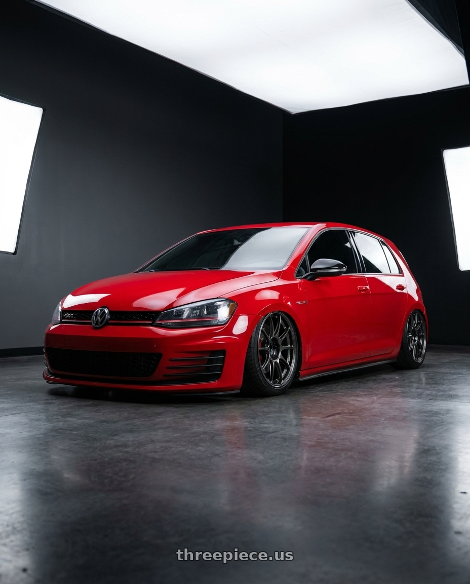 2015 Volkswagen GTI with WedsSport TC105X Forged 5x112 18x9.0+32 Face 1 / EJ-TI wheels