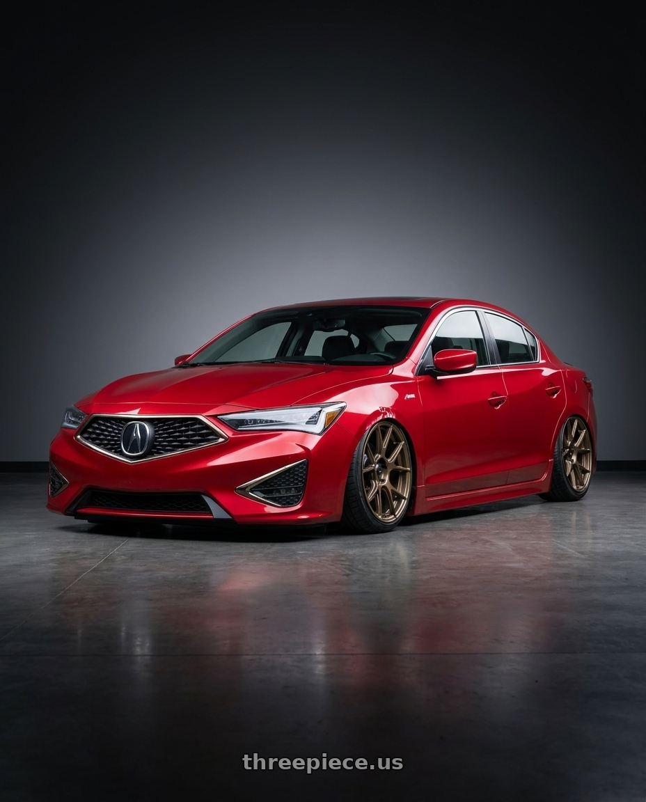 2012 Acura ILX with Konig Ampliform 5x114.3 18x8.5+45 Gloss Bronze wheels
