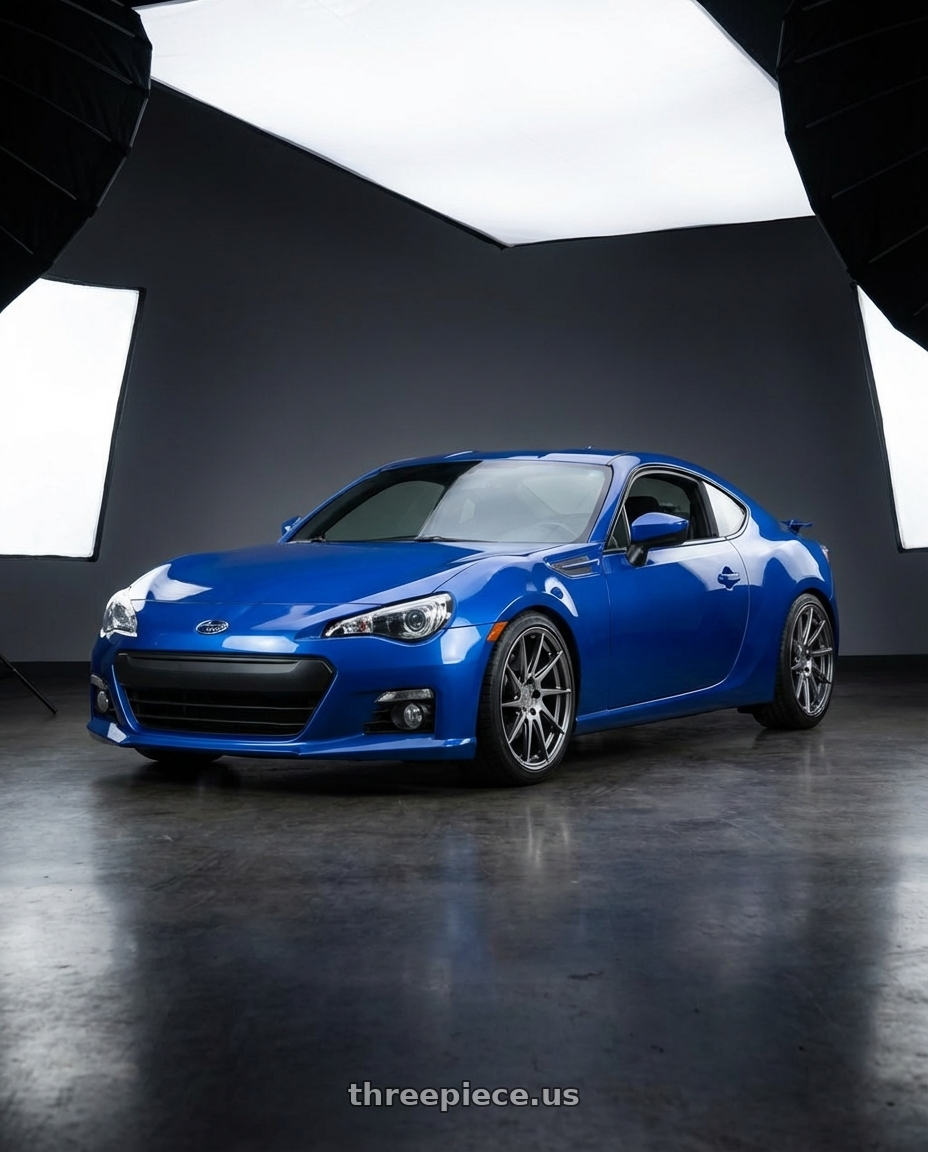 2024 Subaru BRZ with Aodhan AH09 5x114.3 18x9.5 +35 Hyper Black wheels
