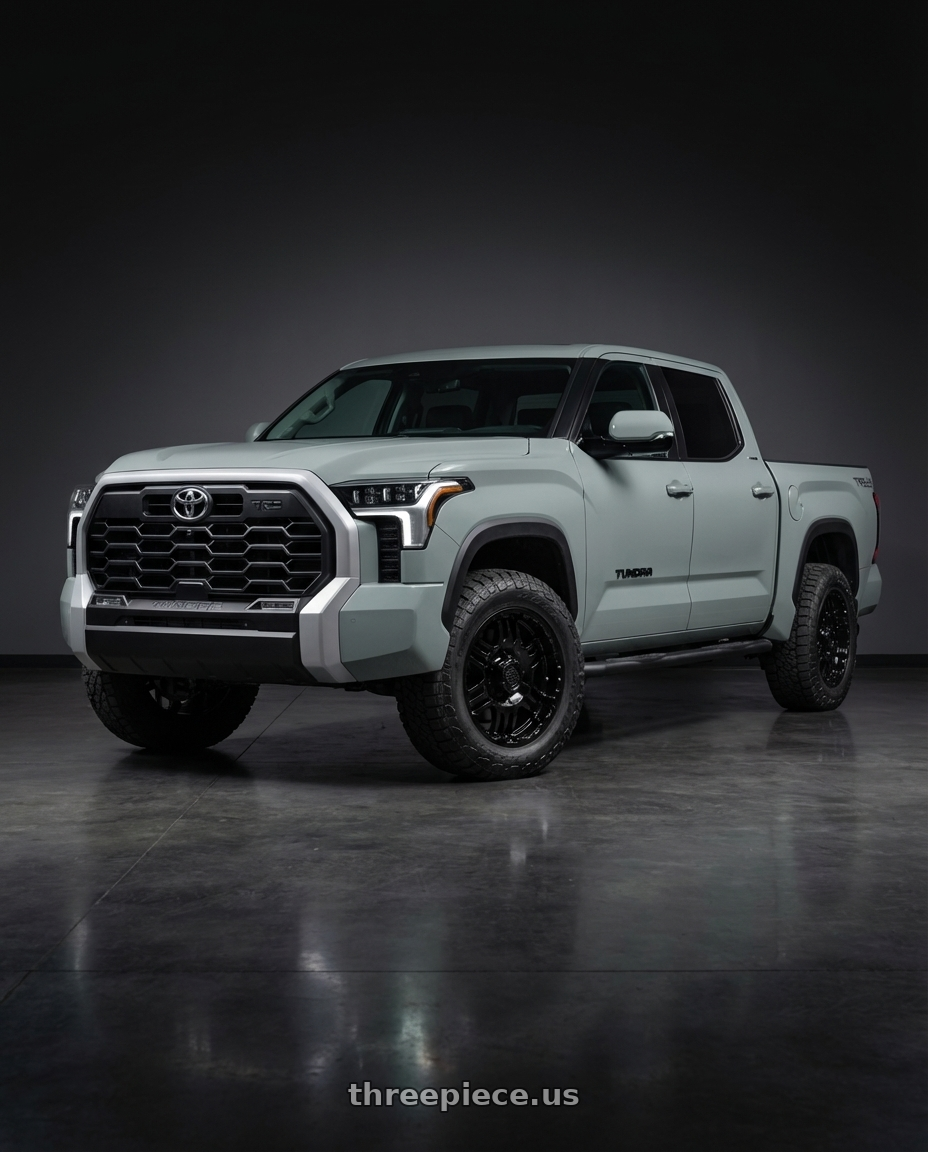 2024 Toyota Tundra with Gear Off Road 713B 6x139.7 20x9 +10 Gloss Black wheels