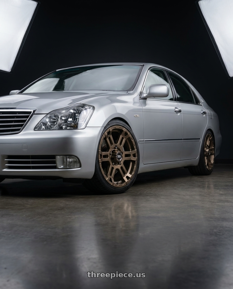 2005 Toyota Crown with Enkei Commander 5x127 18x8.5+20 Bronze wheels