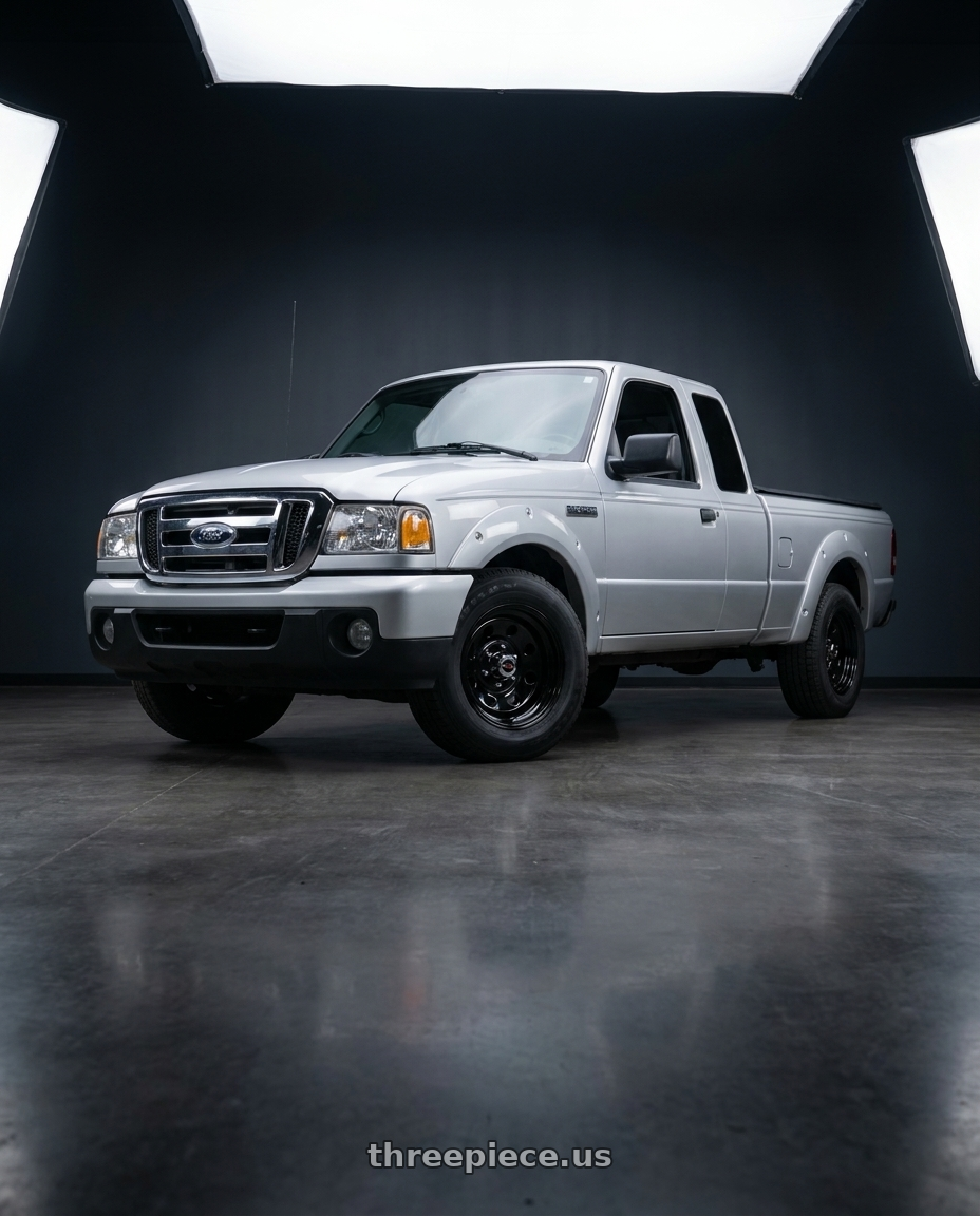 2011 Ford Ranger XLT with Vision HD 85H 5x114.3 15x8-29 Gloss Black wheels
