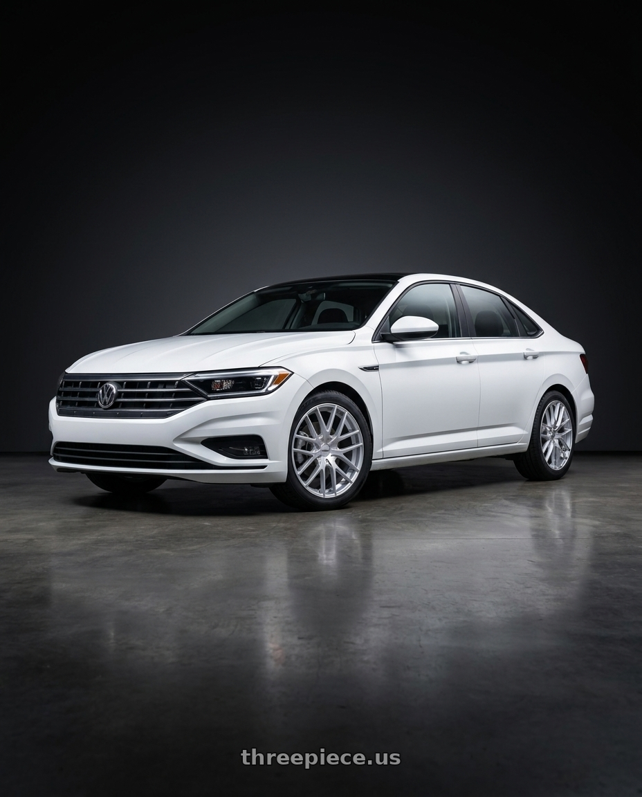 2019 Volkswagen Jetta Sel with TOUREN TR60 3260 5x112/5x120 17x7.5 +42 GLOSS HYPER SILVER wheels