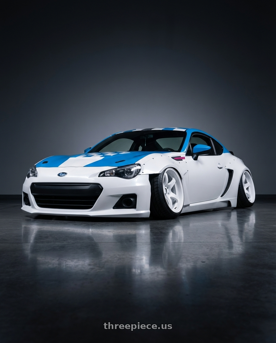 2014 Subaru BRZ Limited Gloss Yellow Wrap with Gram Lights 57CR 5x114.3 15x8+35 Ceramic Pearl wheels