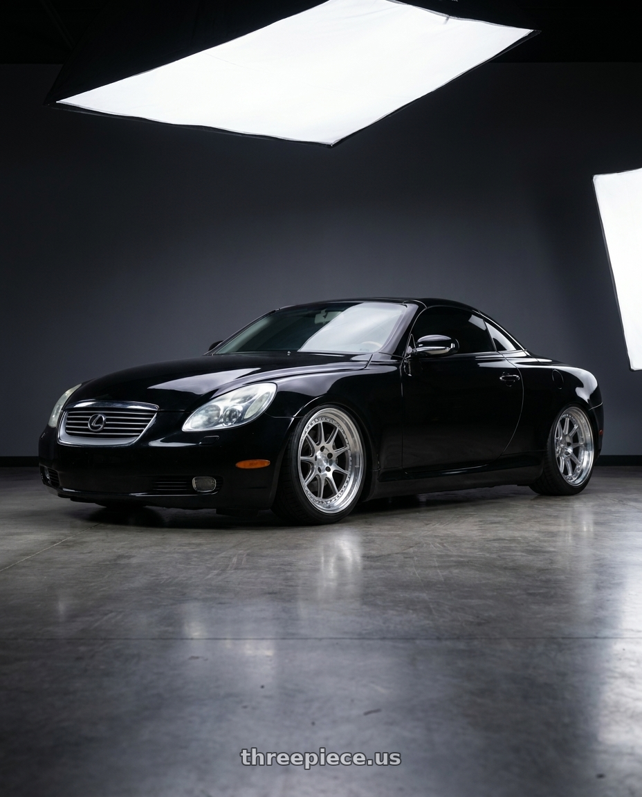 2005 lexus sc430 with Aodhan DS-X 5x114.3 18x9.5 +30 Silver w/Machined Face wheels