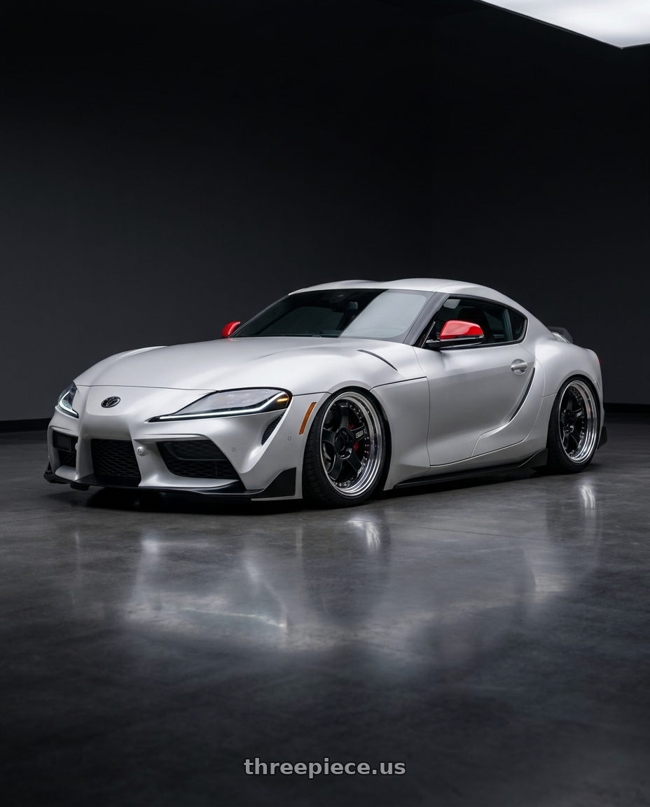 2026 toyota GR supra final with SSR Professor SP1 5x112 19X9.5+30 SL Disk Black wheels
