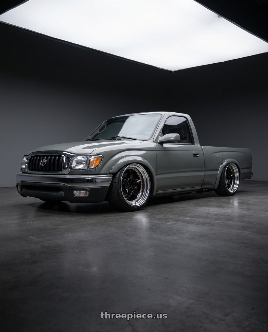 2001 Toyota Tacoma with Work Meister S1 3P 5x114.3 18x9.5+23 L Disk Black wheels