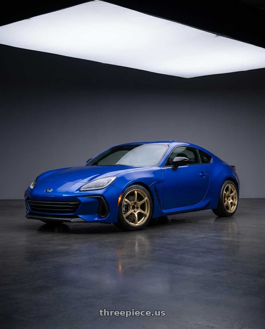 2025 Subaru BRZ tS with Advan RGIII 5x100 18x8.5+45 Gold wheels