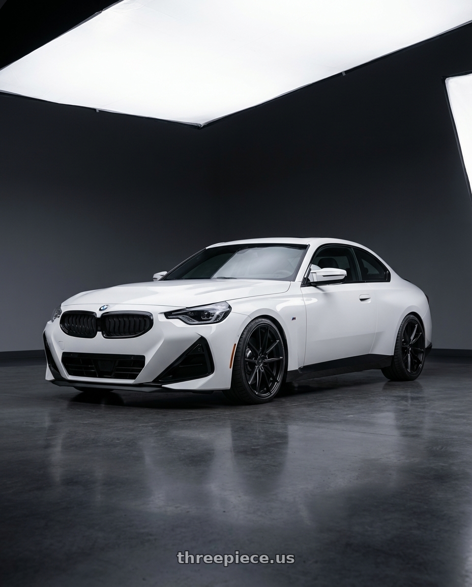 2024 BMW 2 Series G42 with Niche 1PC M117 MISANO 5X112 19X8.5 +34 MATTE BLACK wheels