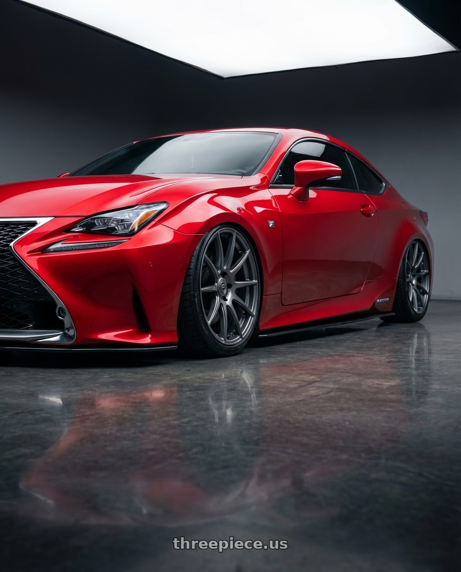 2018 Lexus RC F with Forgestar CF10 5x114.3 19x9.5 +29 Gloss Anthracite wheels