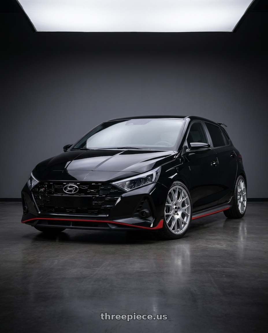 2023 Hyundai i20N with BBS CH-R 5x120 18x8 +40 Brilliant Silver Polished Rim Protector wheels