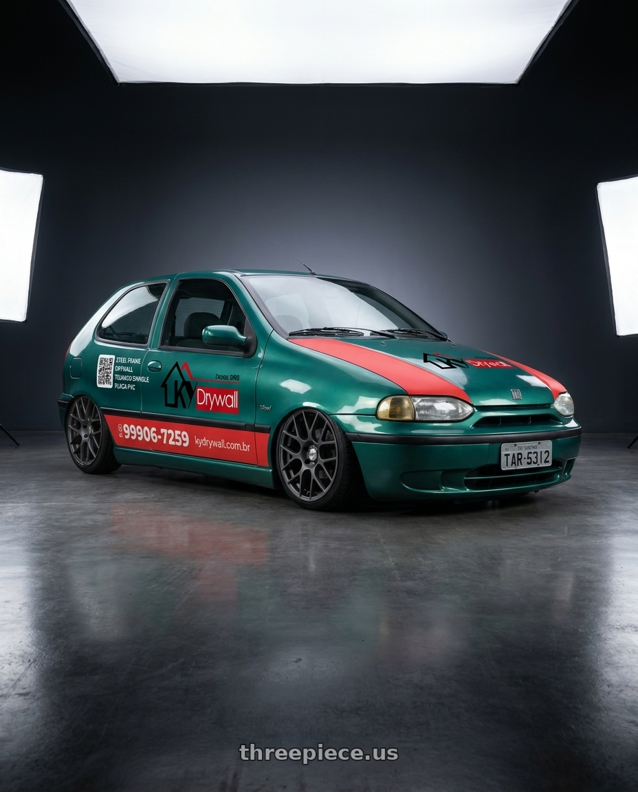 1997 fiat palio adesivado with TSW NURBURGRING 5X114.3 17X7.5 +45 MATTE GUNMETAL wheels